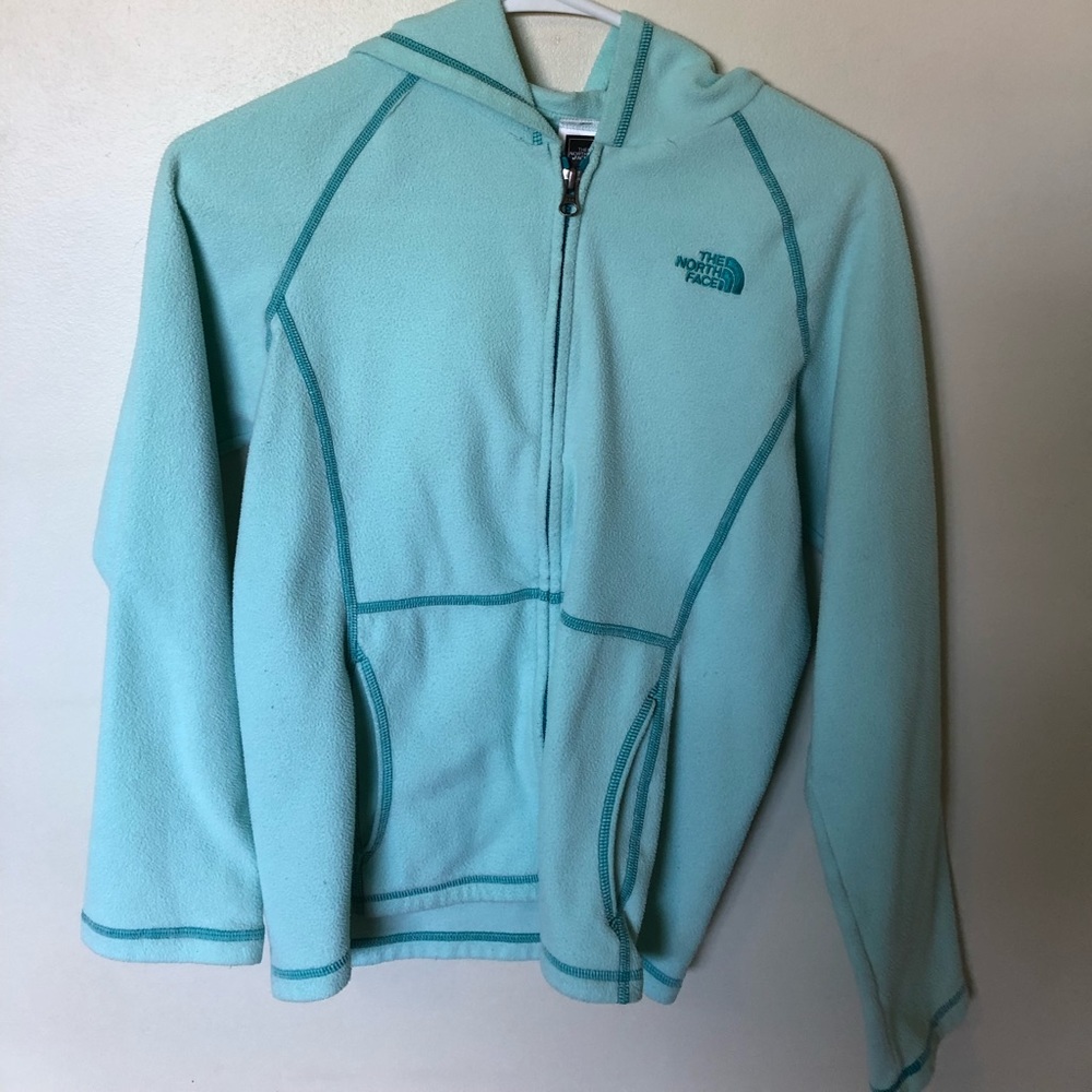 North face hooded fleece jacket.